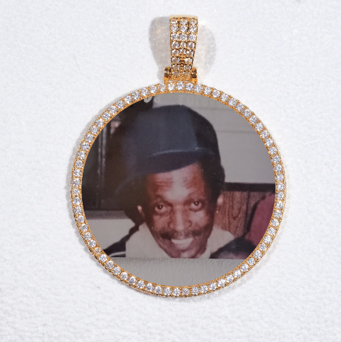 MEDIUM 3D CIRCLE CUSTOM PICTURE PENDANT
