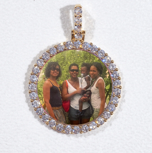 3D CIRCLE CUSTOM PICTURE PENDANT SMALL SIZE
