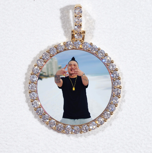 3D CIRCLE CUSTOM PICTURE PENDANT SMALL SIZE
