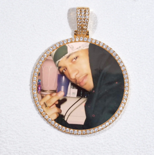 MEDIUM 3D CIRCLE CUSTOM PICTURE PENDANT