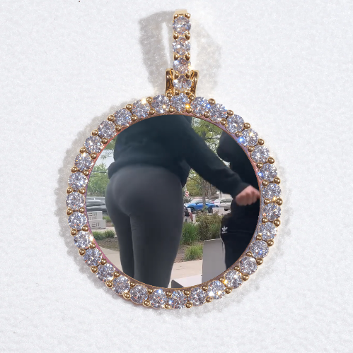 3D CIRCLE CUSTOM PICTURE PENDANT SMALL SIZE
