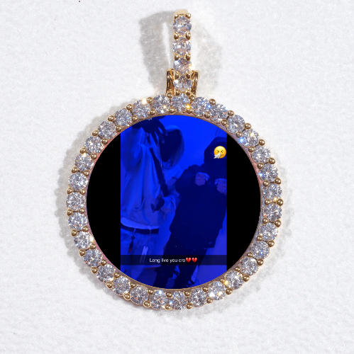 3D CIRCLE CUSTOM PICTURE PENDANT SMALL SIZE
