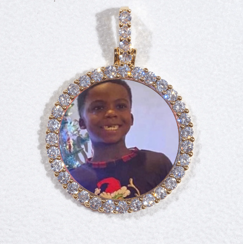 3D CIRCLE CUSTOM PICTURE PENDANT SMALL SIZE
