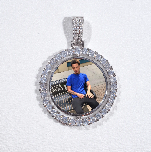 3D Spinning 2-Faced Custom Picture Pendant