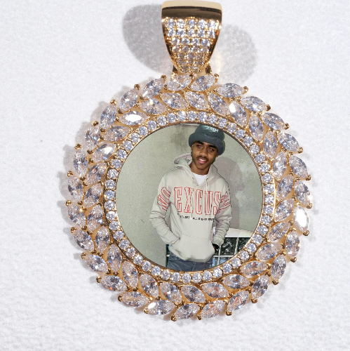 Large 3D Wheat Ear Custom Picture Pendant