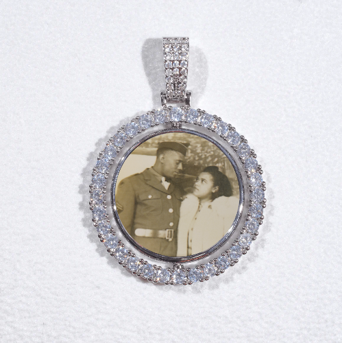 3D Spinning 2-Faced Custom Picture Pendant