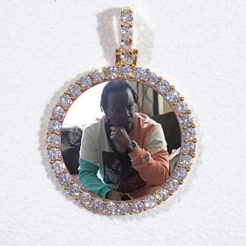 3D CIRCLE CUSTOM PICTURE PENDANT SMALL SIZE