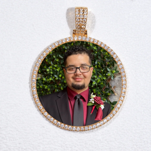 MEDIUM 3D CIRCLE CUSTOM PICTURE PENDANT