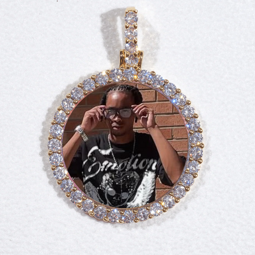 3D CIRCLE CUSTOM PICTURE PENDANT SMALL SIZE
