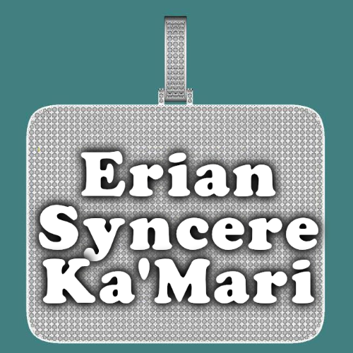 CUSTOM LETTER NECKLACE 3D BIG SQUARE