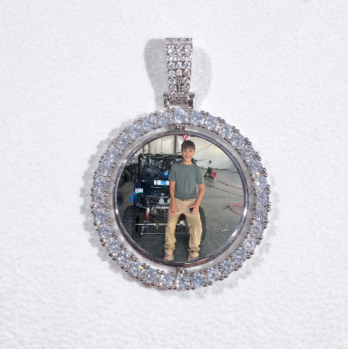 3D Spinning 2-Faced Custom Picture Pendant
