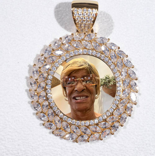 Large 3D Wheat Ear Custom Picture Pendant