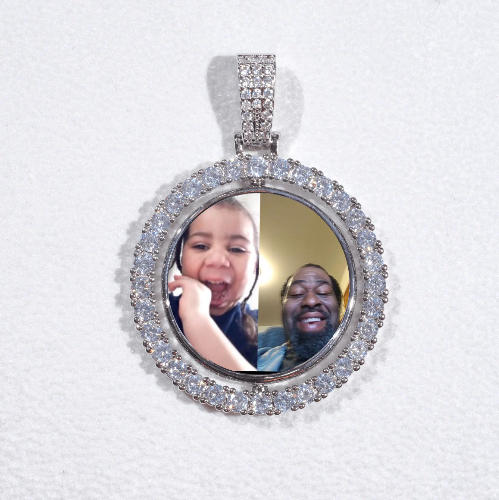 3D Spinning 2-Faced Custom Picture Pendant