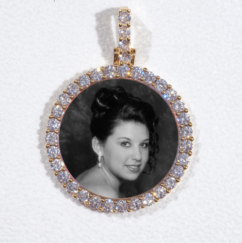 3D CIRCLE CUSTOM PICTURE PENDANT SMALL SIZE
