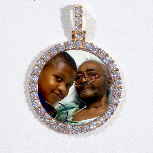 3D CIRCLE CUSTOM PICTURE PENDANT SMALL SIZE