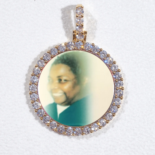 3D CIRCLE CUSTOM PICTURE PENDANT SMALL SIZE