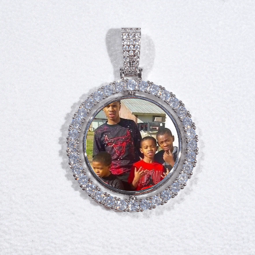 3D Spinning 2-Faced Custom Picture Pendant