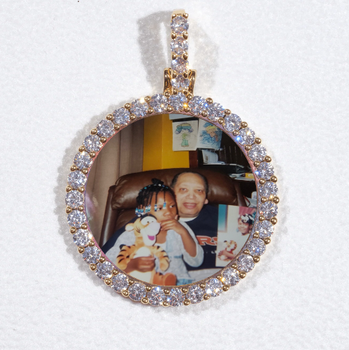 3D CIRCLE CUSTOM PICTURE PENDANT SMALL SIZE