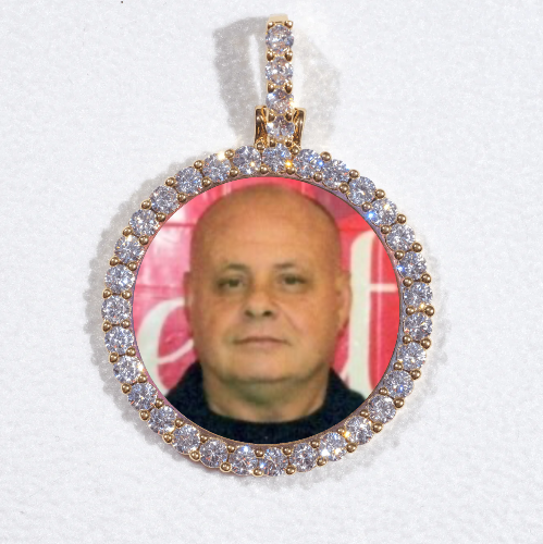 3D CIRCLE CUSTOM PICTURE PENDANT SMALL SIZE