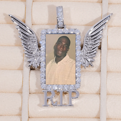 RIP WING 3D CUSTOM PICTURE PENDANT