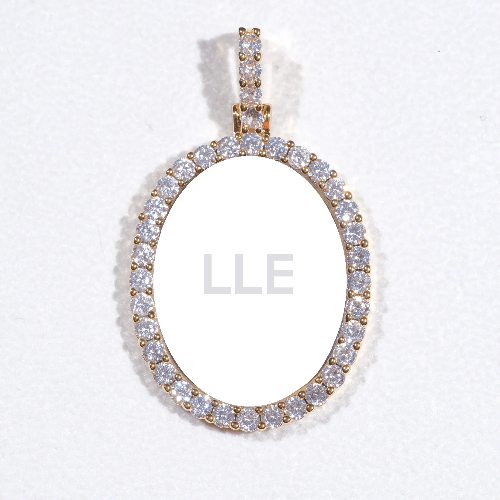 3D Oval Custom Picture Pendant
