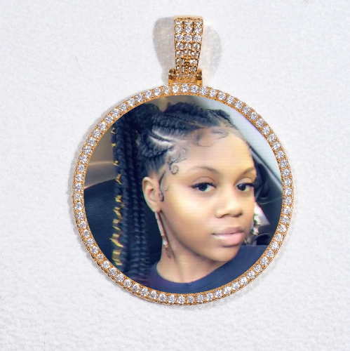 MEDIUM 3D CIRCLE CUSTOM PICTURE PENDANT