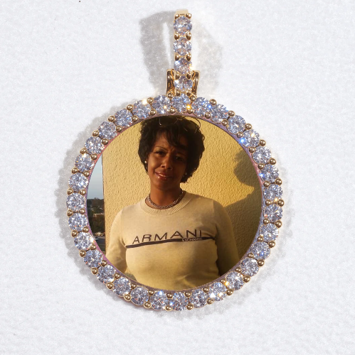 3D CIRCLE CUSTOM PICTURE PENDANT SMALL SIZE