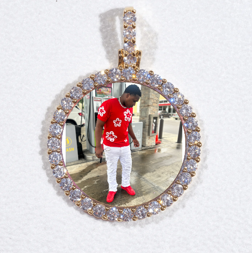 3D CIRCLE CUSTOM PICTURE PENDANT SMALL SIZE