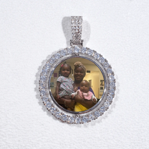 3D Spinning 2-Faced Custom Picture Pendant