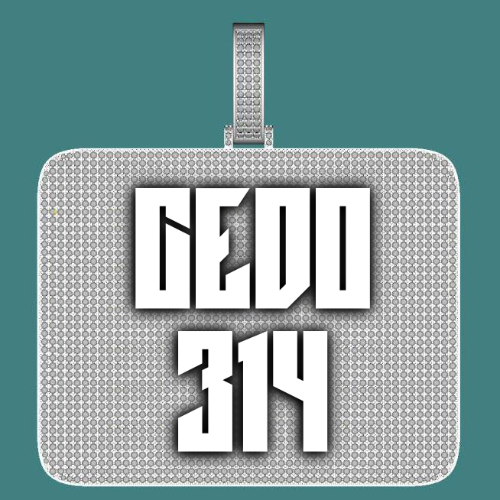 CUSTOM LETTER NECKLACE 3D BIG SQUARE