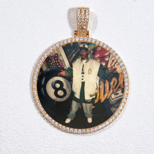 MEDIUM 3D CIRCLE CUSTOM PICTURE PENDANT