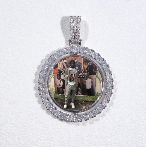 3D Spinning 2-Faced Custom Picture Pendant