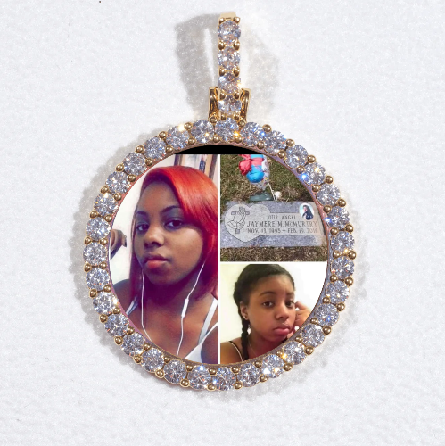3D CIRCLE CUSTOM PICTURE PENDANT SMALL SIZE
