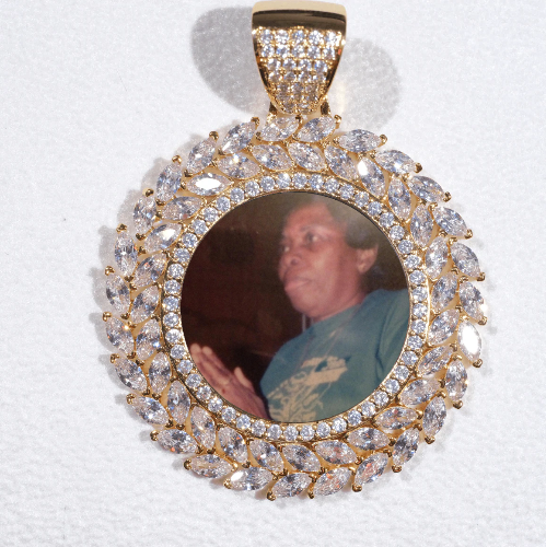 Large 3D Wheat Ear Custom Picture Pendant