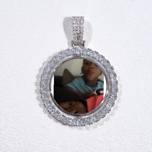 3D Spinning 2-Faced Custom Picture Pendant