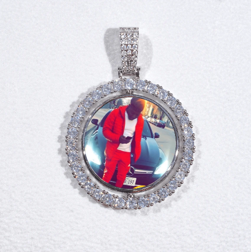 3D Spinning 2-Faced Custom Picture Pendant