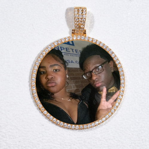 MEDIUM 3D CIRCLE CUSTOM PICTURE PENDANT