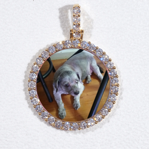3D CIRCLE CUSTOM PICTURE PENDANT SMALL SIZE