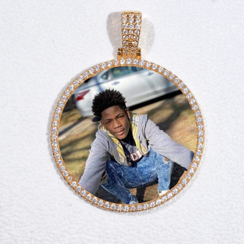 MEDIUM 3D CIRCLE CUSTOM PICTURE PENDANT