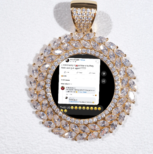 Large 3D Wheat Ear Custom Picture Pendant