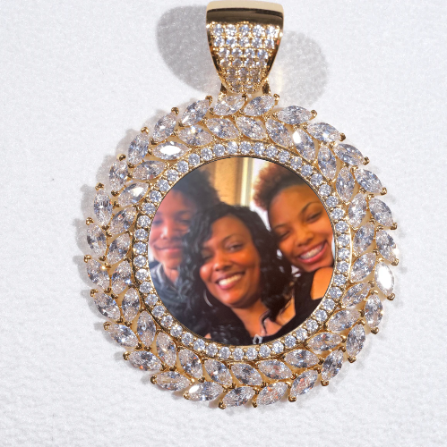 Large 3D Wheat Ear Custom Picture Pendant