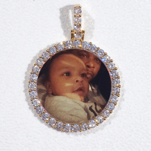 3D CIRCLE CUSTOM PICTURE PENDANT SMALL SIZE