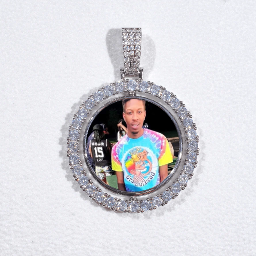 3D Spinning 2-Faced Custom Picture Pendant