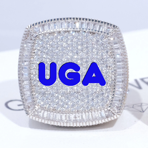 CUSTOM LETTER 3D ICED RING