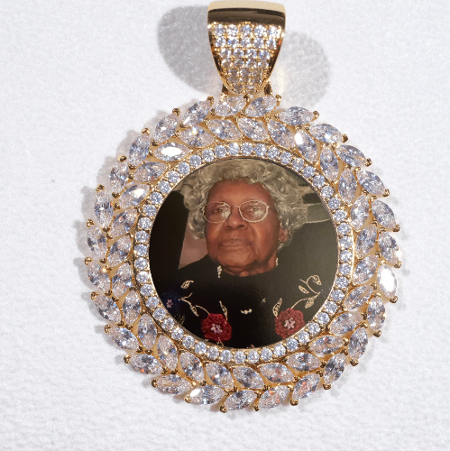 Large 3D Wheat Ear Custom Picture Pendant