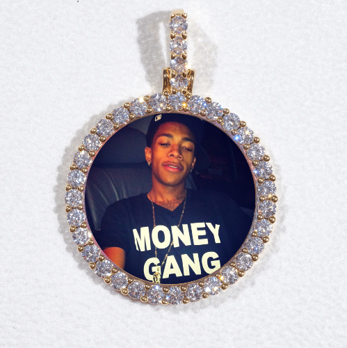 3D CIRCLE CUSTOM PICTURE PENDANT SMALL SIZE
