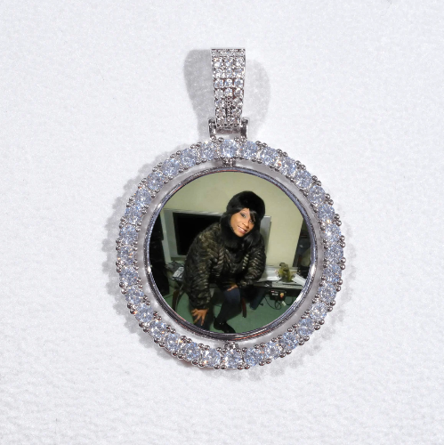 3D Spinning 2-Faced Custom Picture Pendant