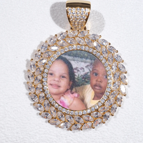 Large 3D Wheat Ear Custom Picture Pendant