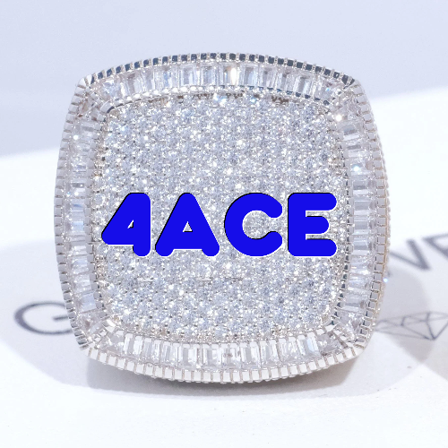 CUSTOM LETTER 3D ICED RING