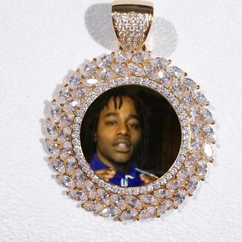 Large 3D Wheat Ear Custom Picture Pendant